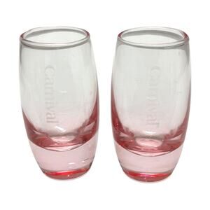 Carnival Cruise Shot Glasses Set of 2 Pink